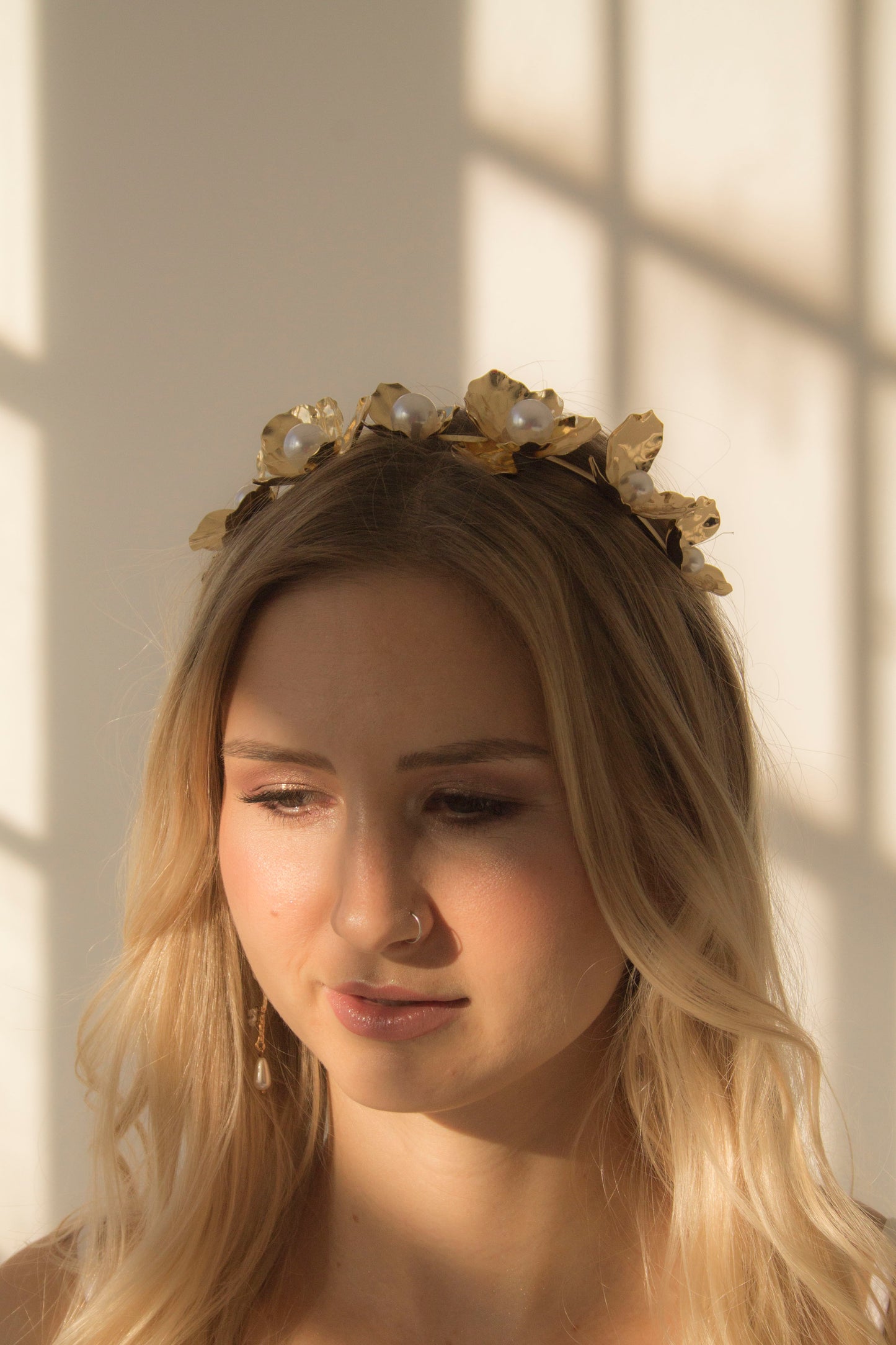 Gold Flower Head Piece