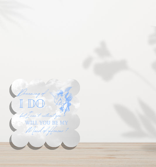 Cloud 9 Bridesmaid Proposal Card